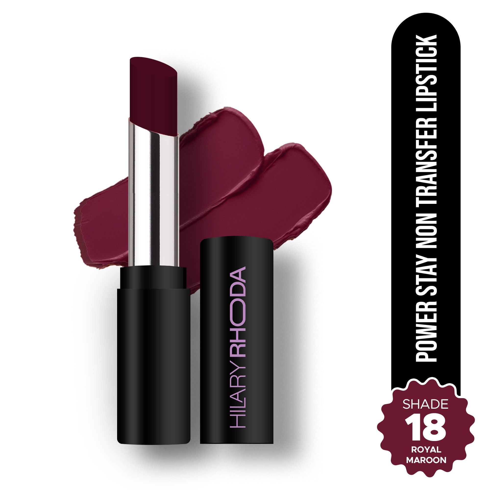 Power Stay Non Transfer Lipstick - Royal Maroon 18