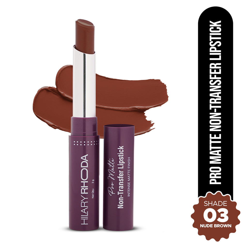 Pro Matte Non-Transfer Waterproof Lipstick - Nude Brown 03