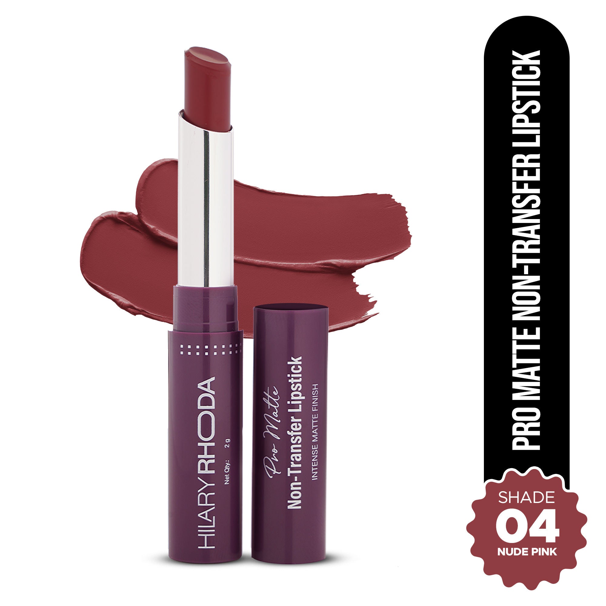 Pro Matte Non-Transfer Waterproof Lipstick - Nude Pink 04