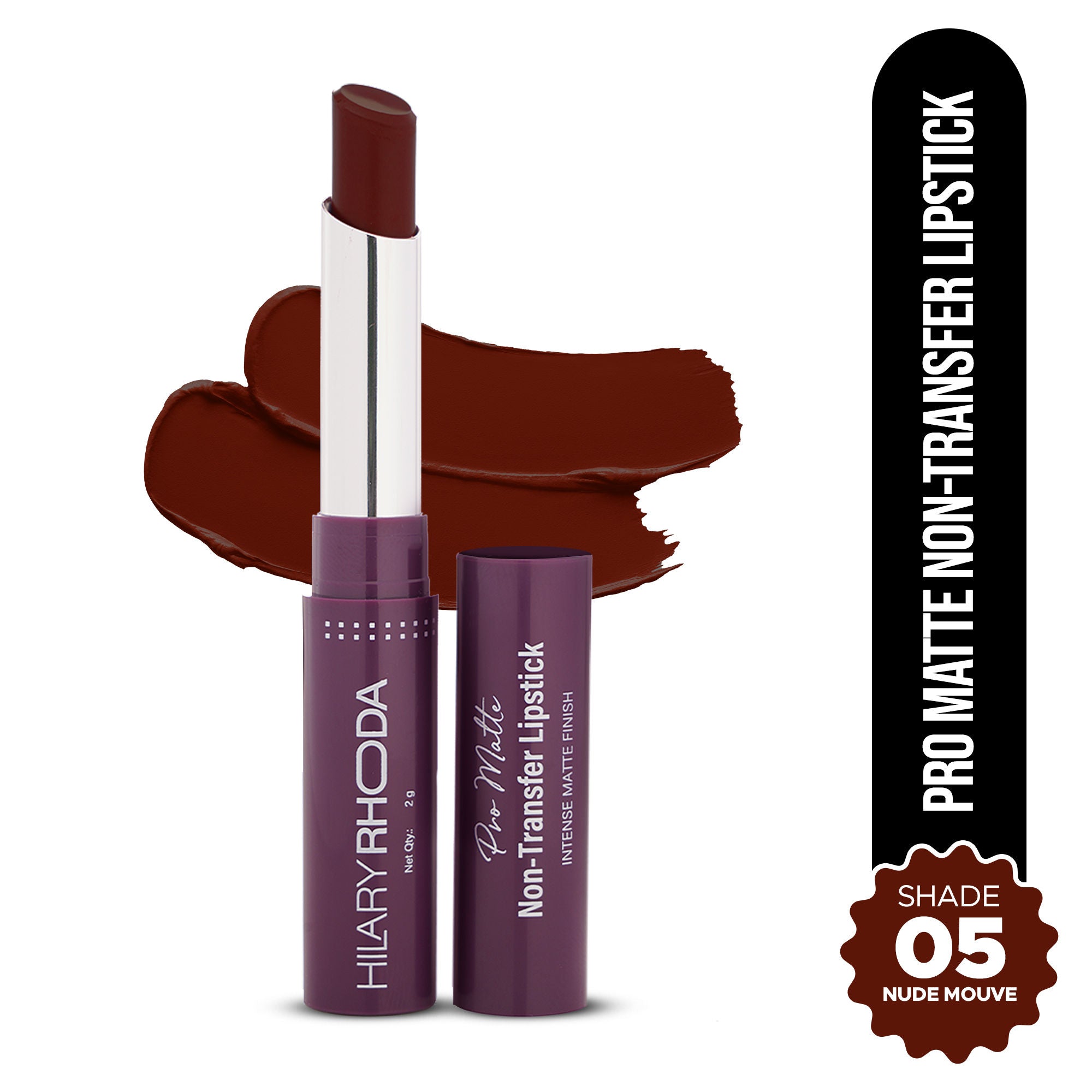 Pro Matte Non-Transfer Waterproof Lipstick - Nude Mouve 05
