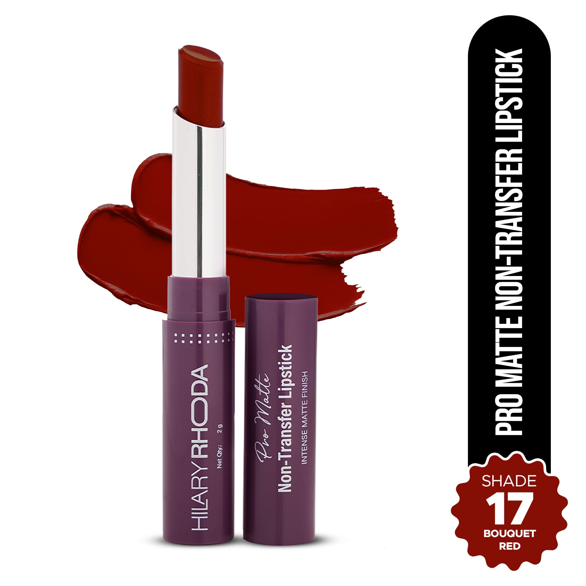 Pro Matte Non-Transfer Waterproof Lipstick - Bouquet Red 17