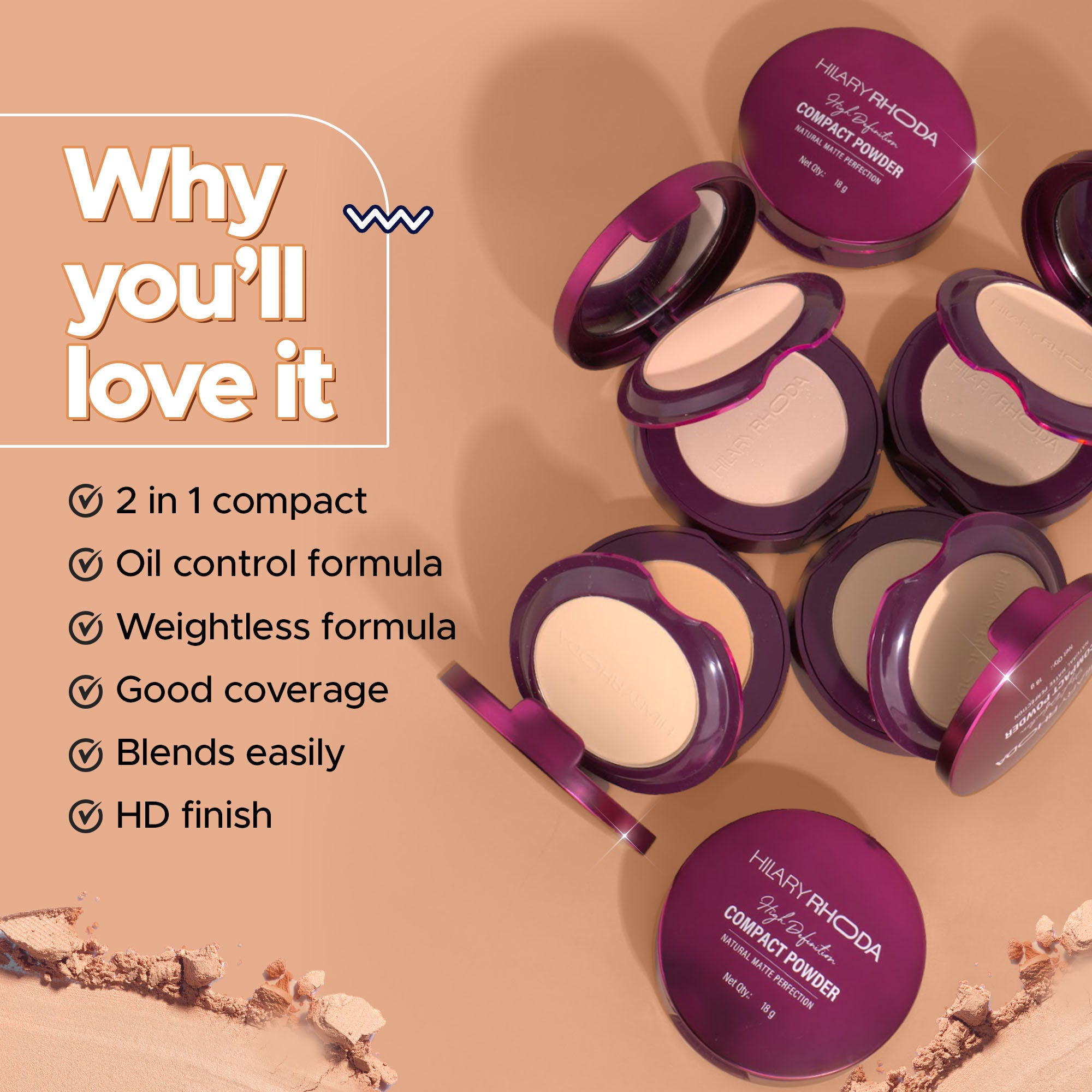 HD High-Definition Matte Pressed Powder