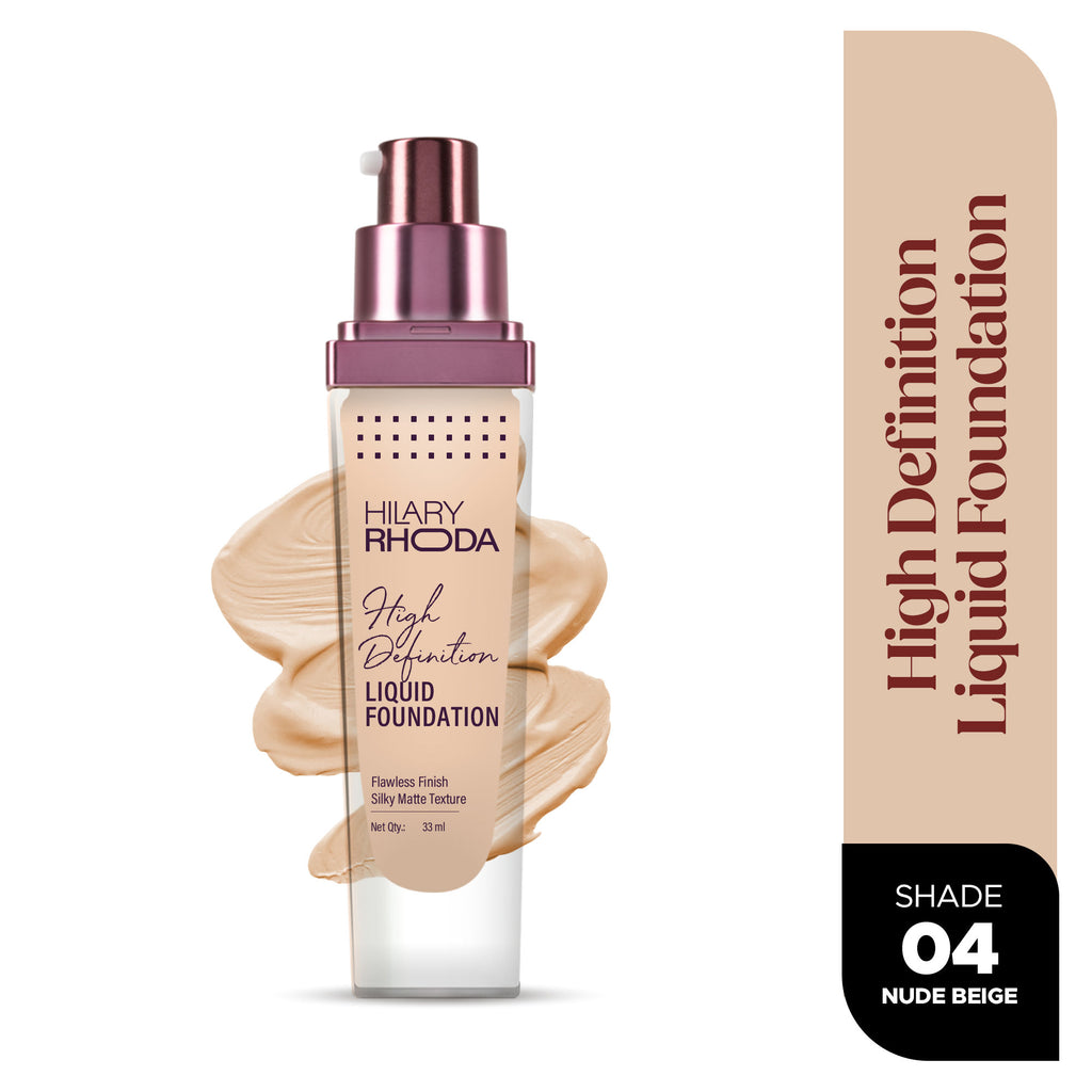 Liquid High Definition Matte Foundation - Nude Beige 04