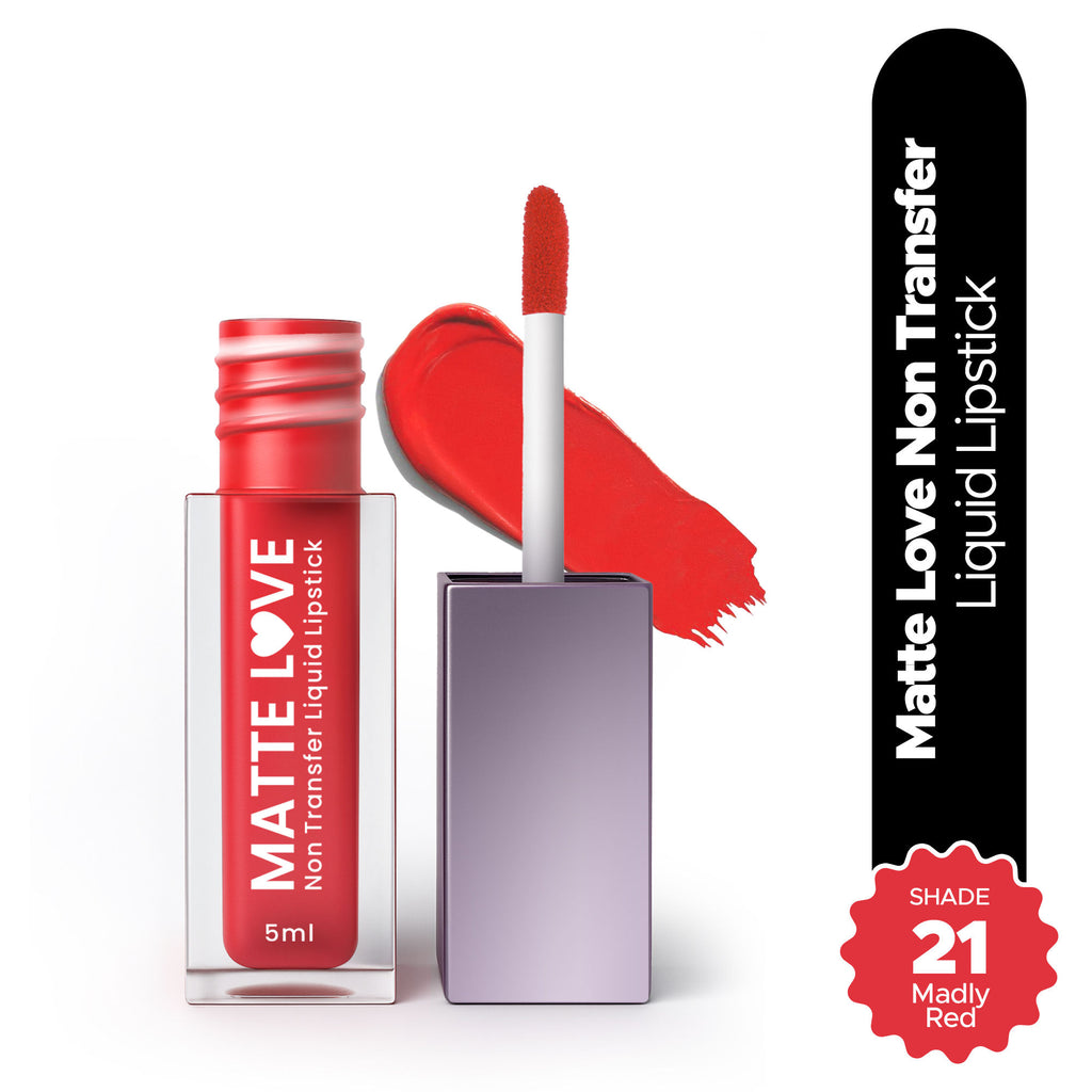 Matte Love Non Transfer Liquid Lipstick - Madly Red 21