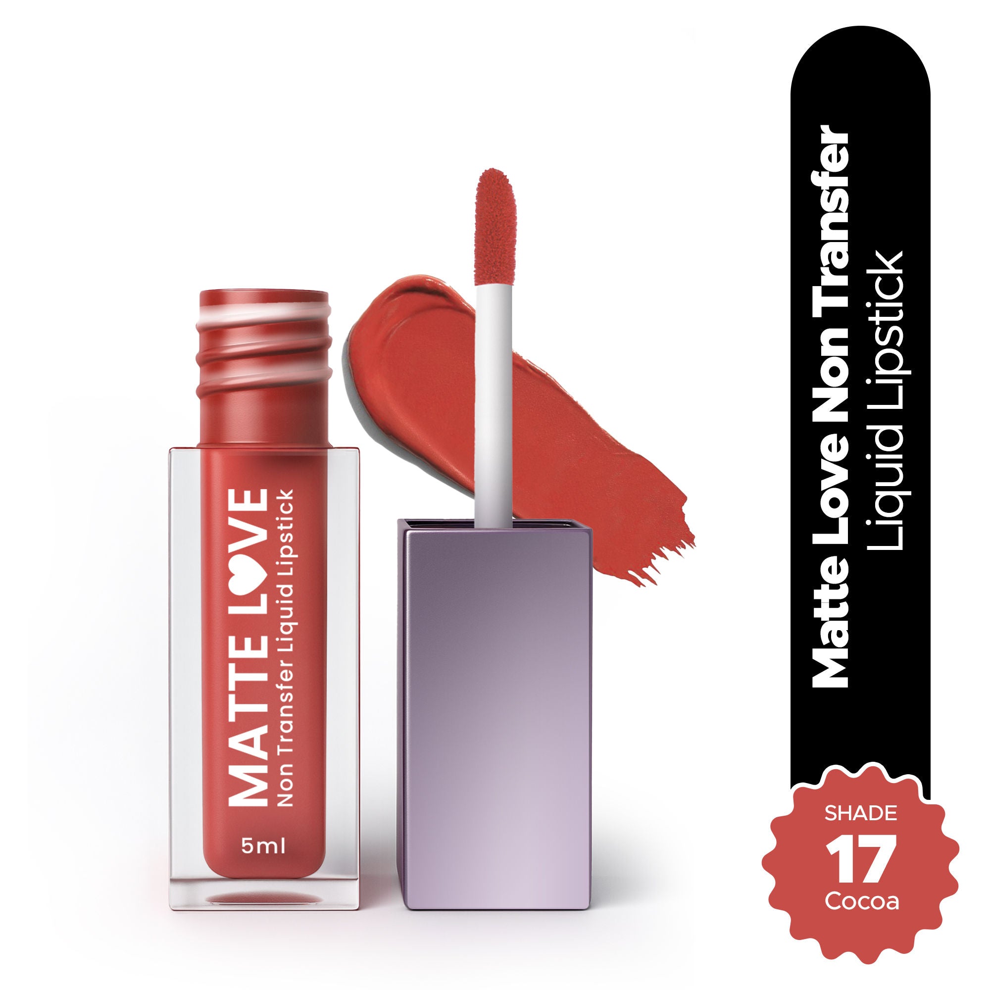 Matte Love Non Transfer Liquid Lipstick - Cocoa 17