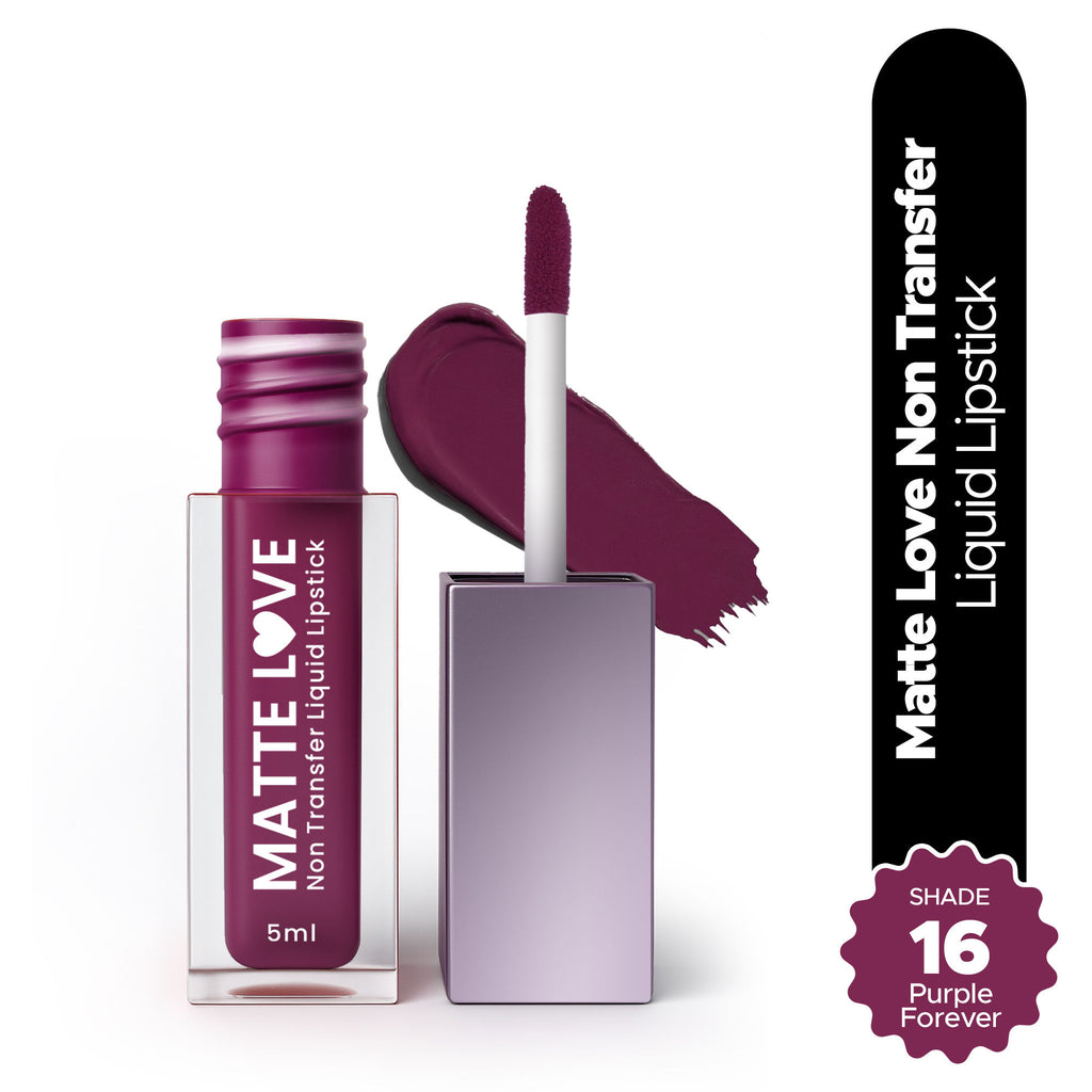 Matte Love Non Transfer Liquid Lipstick - Purple Forever 16