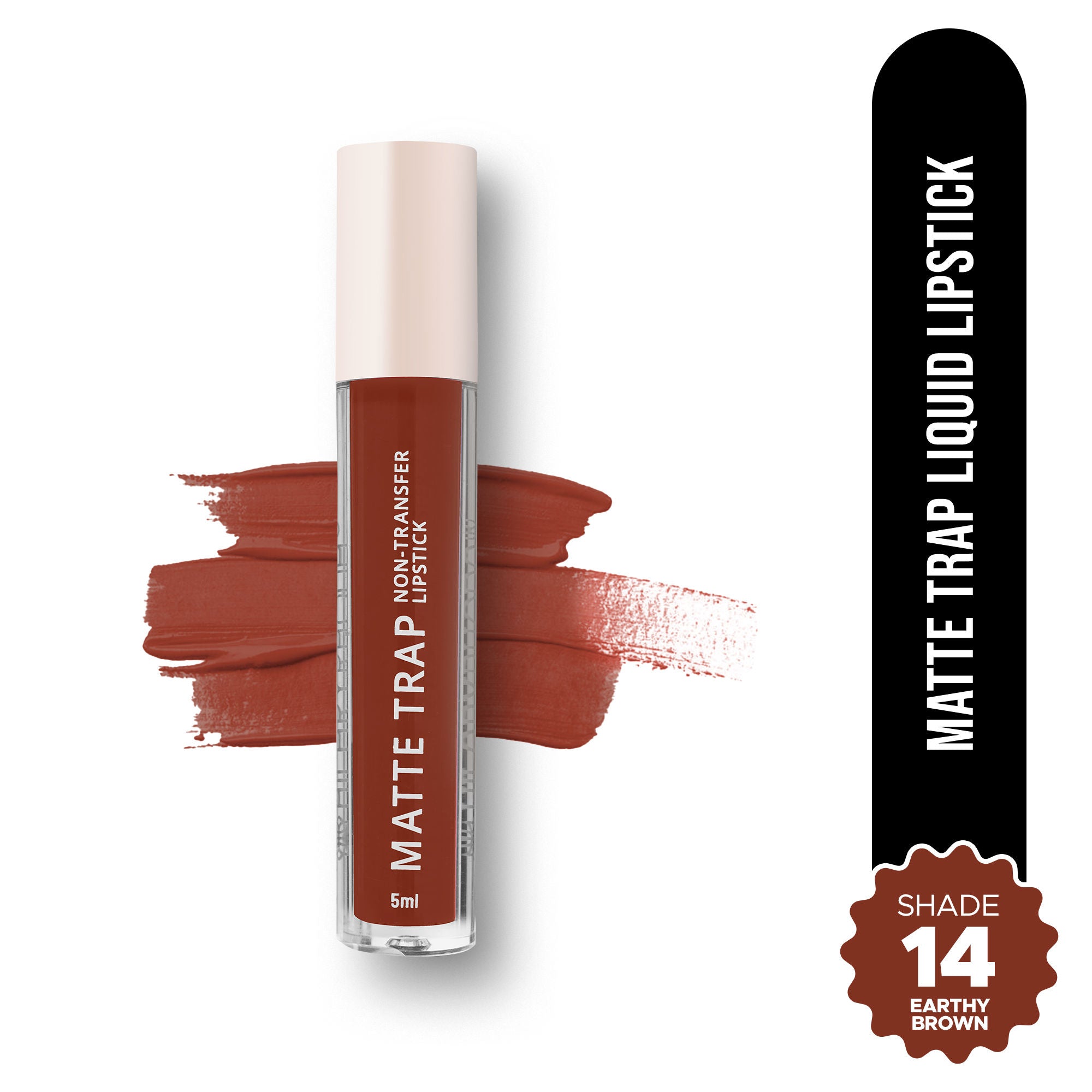 Matte Trap Liquid Lipstick - Earthy Brown 14
