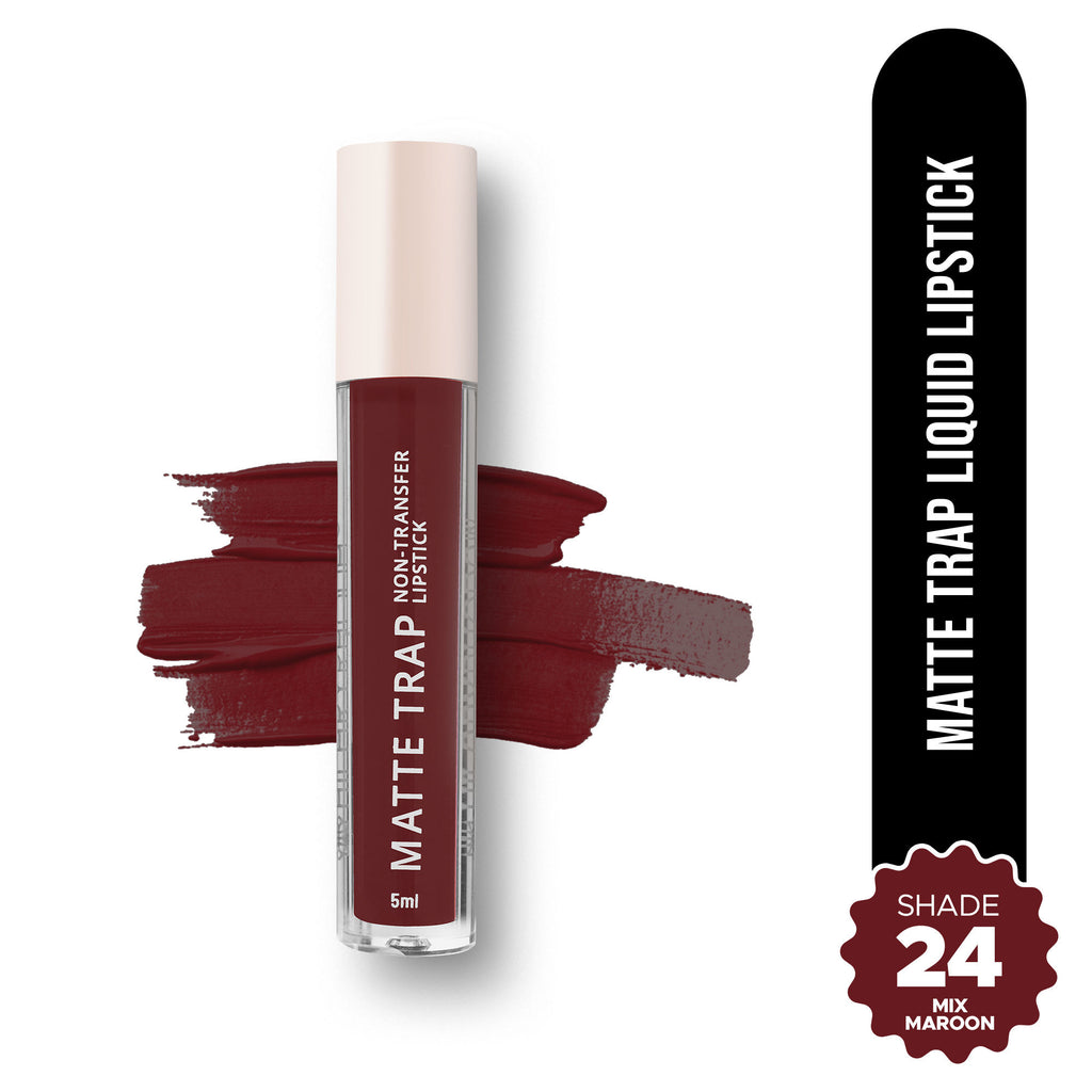 Matte Trap Liquid Lipstick - Mix Maroon 24