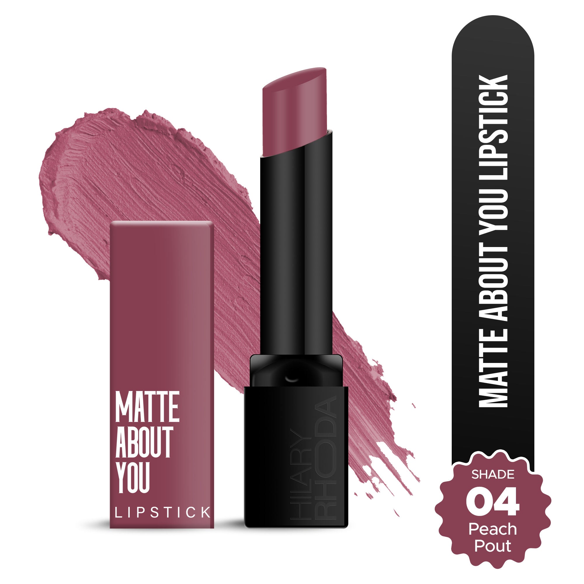 Matte About You Lipstick - Peach Pout 04