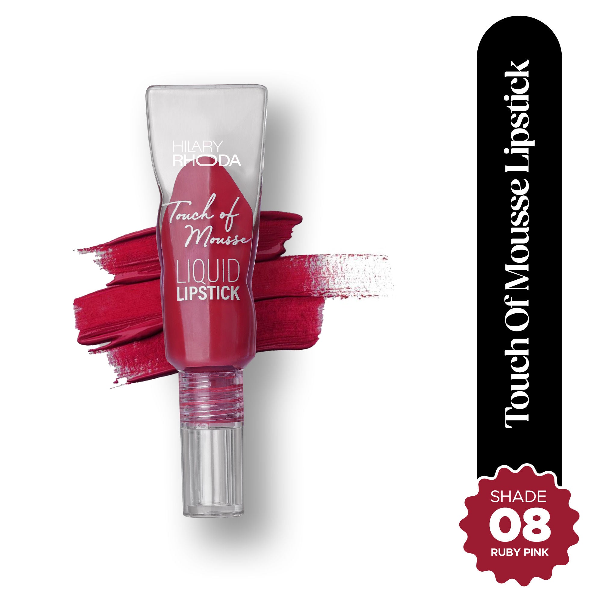 Touch Of Mousse Waterproof Lipstick - Ruby Pink 08
