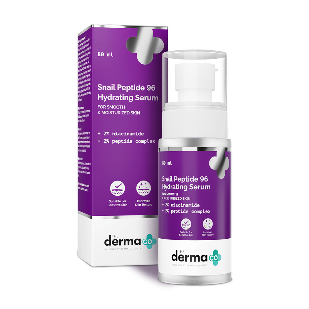 Snail Mucin Peptide 96 Hydrating Serum with Niacinamide & Peptide for Moisturized Skin