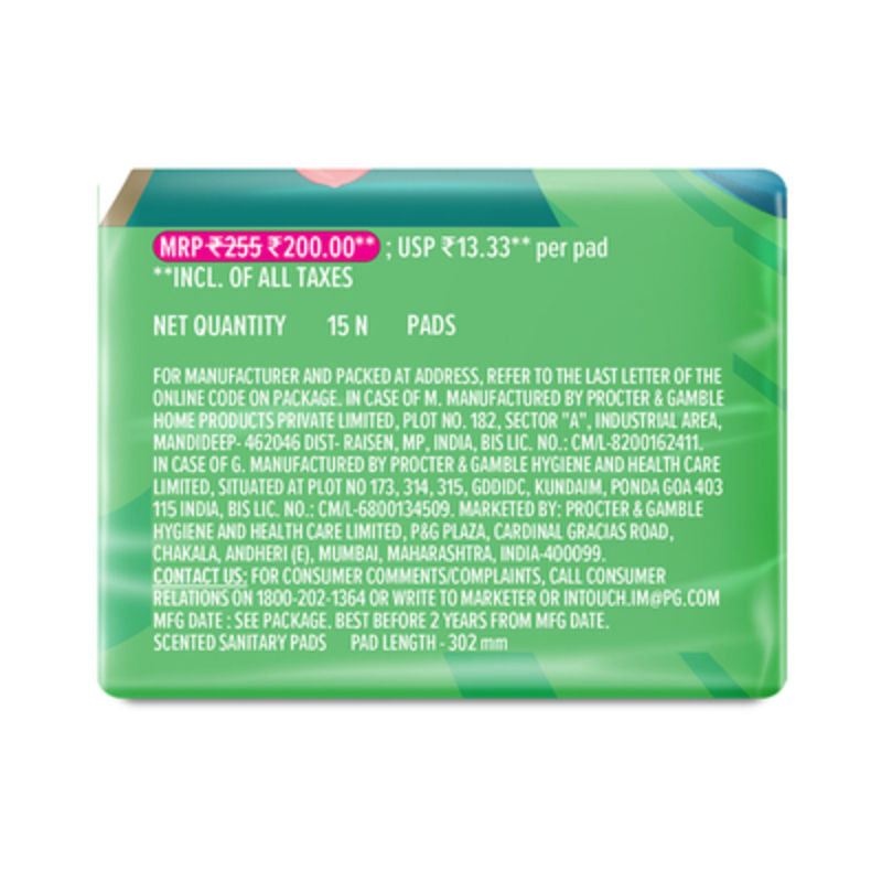 Ultra Upto No Gap No Leaks Sanitary Pads, 15 XL+ Pads, For Heavy Flow Protection