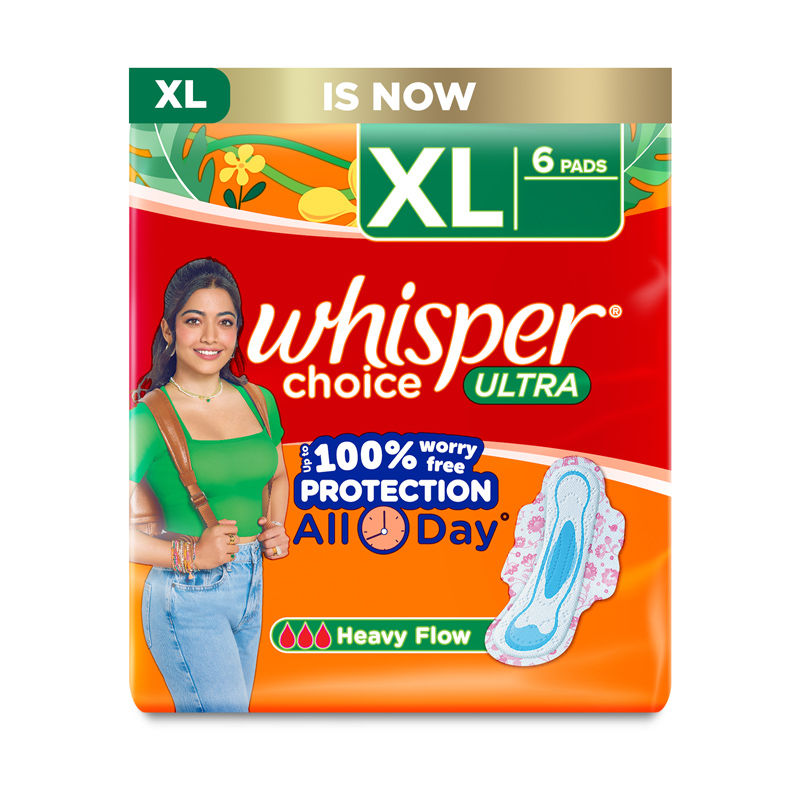 Choice XL, 6 XL Pads for medium to heavy flow, Gives Up to 100% worry-free protection