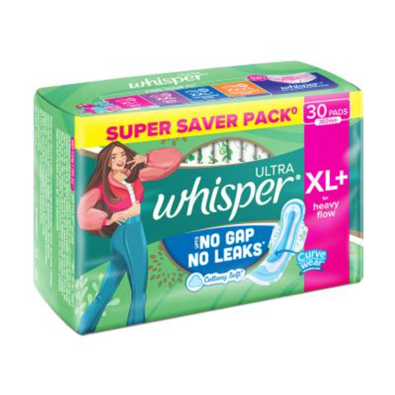 Ultra Upto No Gap No Leaks Sanitary Pads, 30 XL+ Pads, For Heavy Flow Protection