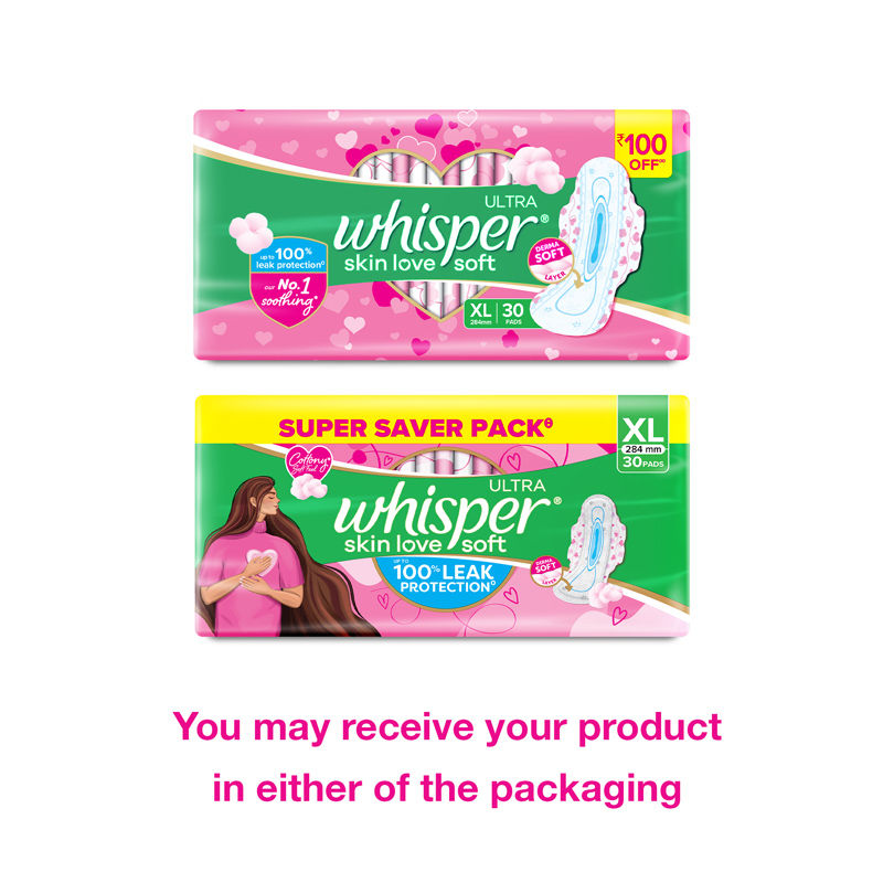 Ultra Skinlove Soft Sanitary Pads For Women,30 Thin Pads-Xl,Our #1 Softness,Irritation Free