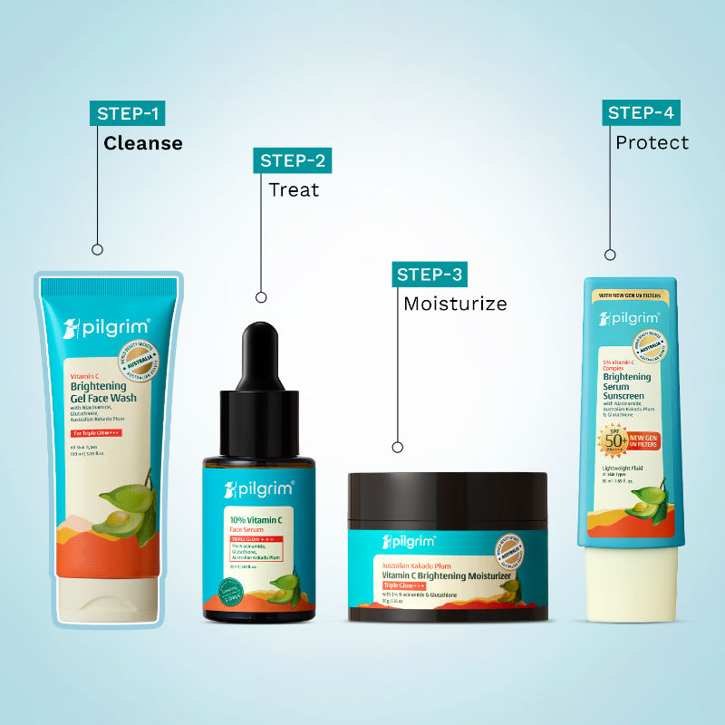 Vitamin C Brightening Gel Face Wash For Triple Glow+++