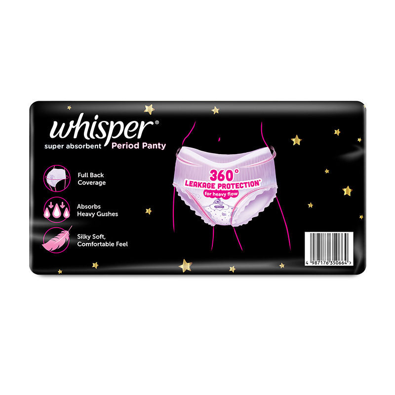 Super Absorbent Period Panty, 12 M-L Pants, 360 Degree Leakage Protection for Heavy Flow