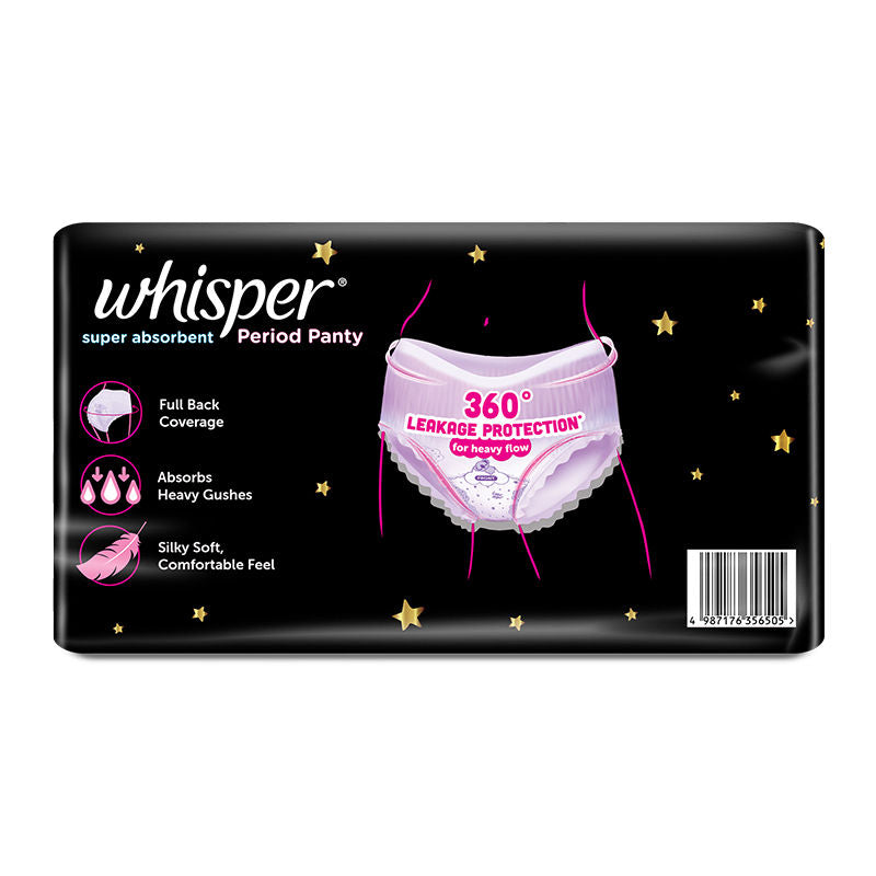 Super Absorbent Period Panty, 18 M-L Pants, 360 Degree Leakage Protection for Heavy Flow
