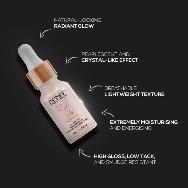 Face Gloss With Hyaluronic Acid - Rose Gold