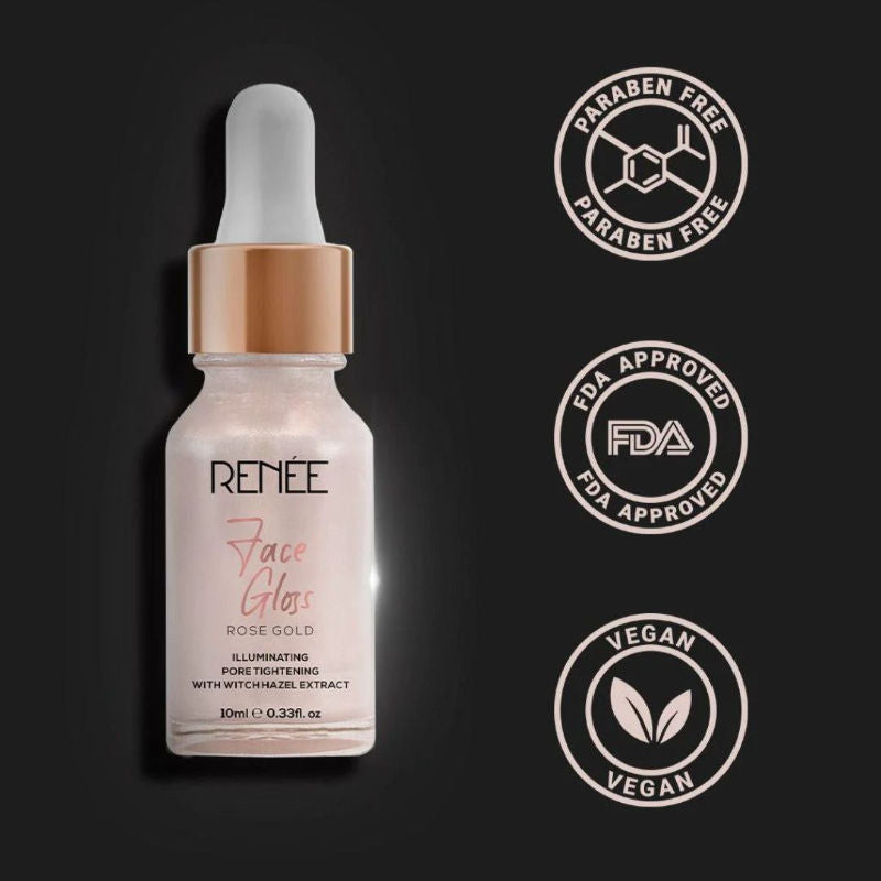 Face Gloss With Hyaluronic Acid - Rose Gold