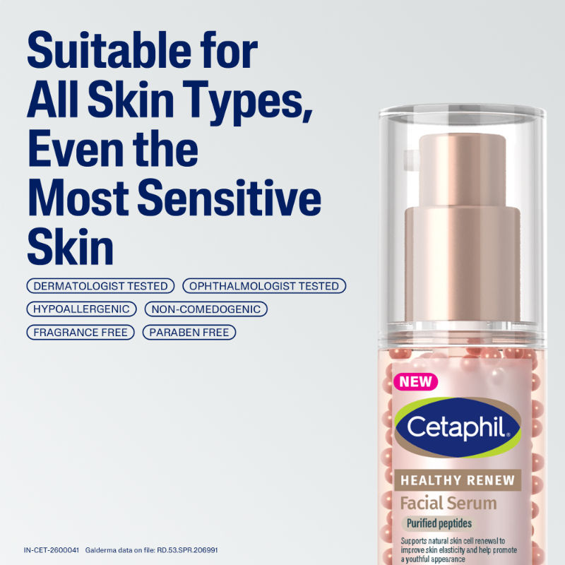 Healthy Renew Facial Serum with Purified Peptides, For Firmness & Barrier Protection