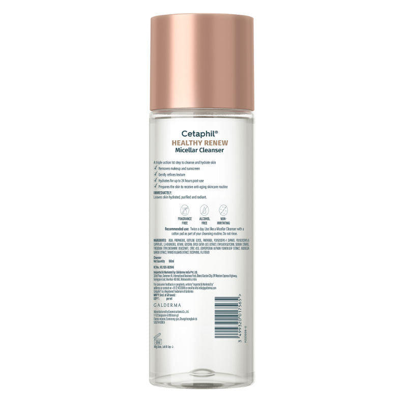 Healthy Renew Micellar Cleanser, Triple Action Formula for Anti Aging Skincare Routine