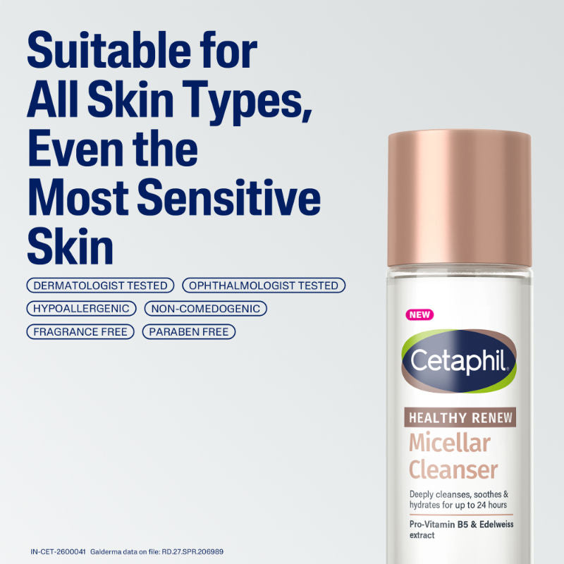 Healthy Renew Micellar Cleanser, Triple Action Formula for Anti Aging Skincare Routine