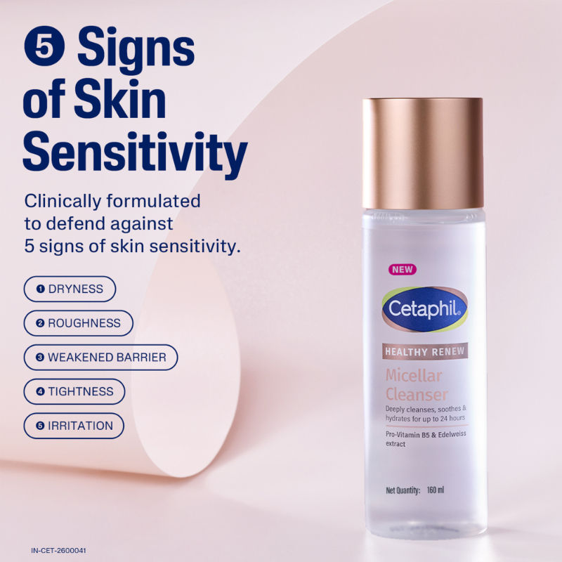Healthy Renew Micellar Cleanser, Triple Action Formula for Anti Aging Skincare Routine