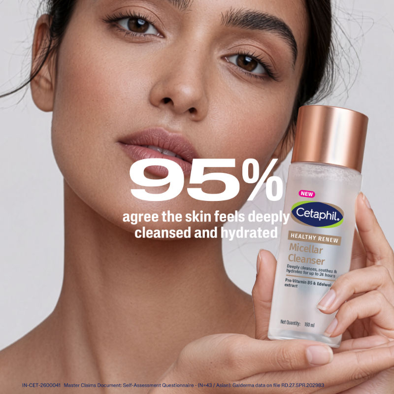 Healthy Renew Micellar Cleanser, Triple Action Formula for Anti Aging Skincare Routine
