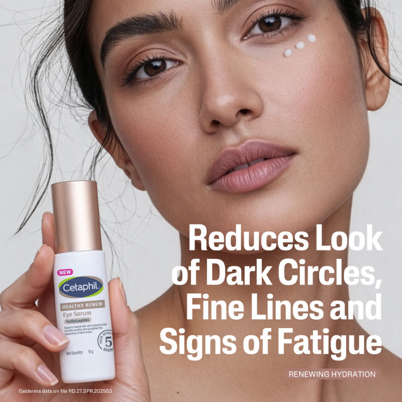 Healthy Renew Eye Serum with Purified Peptides, Reduces Dark Circles & Fine Lines