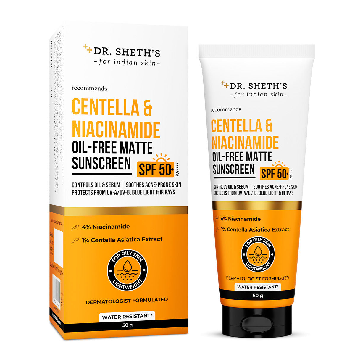 Centella & Niacinamide Oil-Free Matte Sunscreen SPF 50+ PA++++