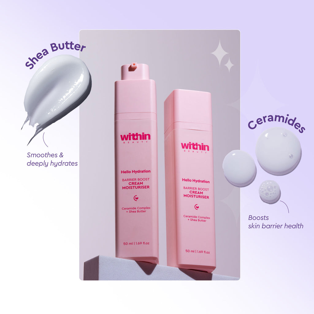 Ceramide & Shea Butter Cream Moisturiser, Hello Hydration Barrier Boost Moisturiser
