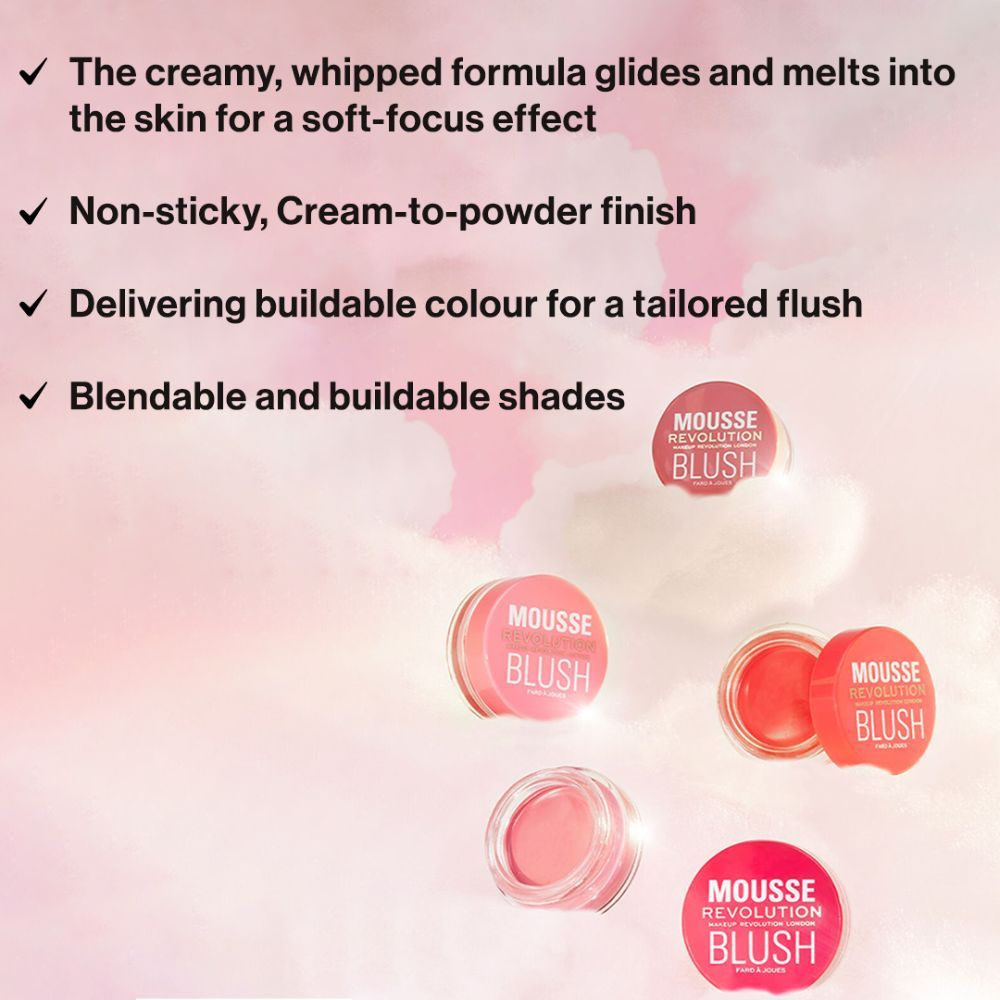 Mousse Blush - For Cheeks & Eyes Non Sticky-Soft Focus Effect