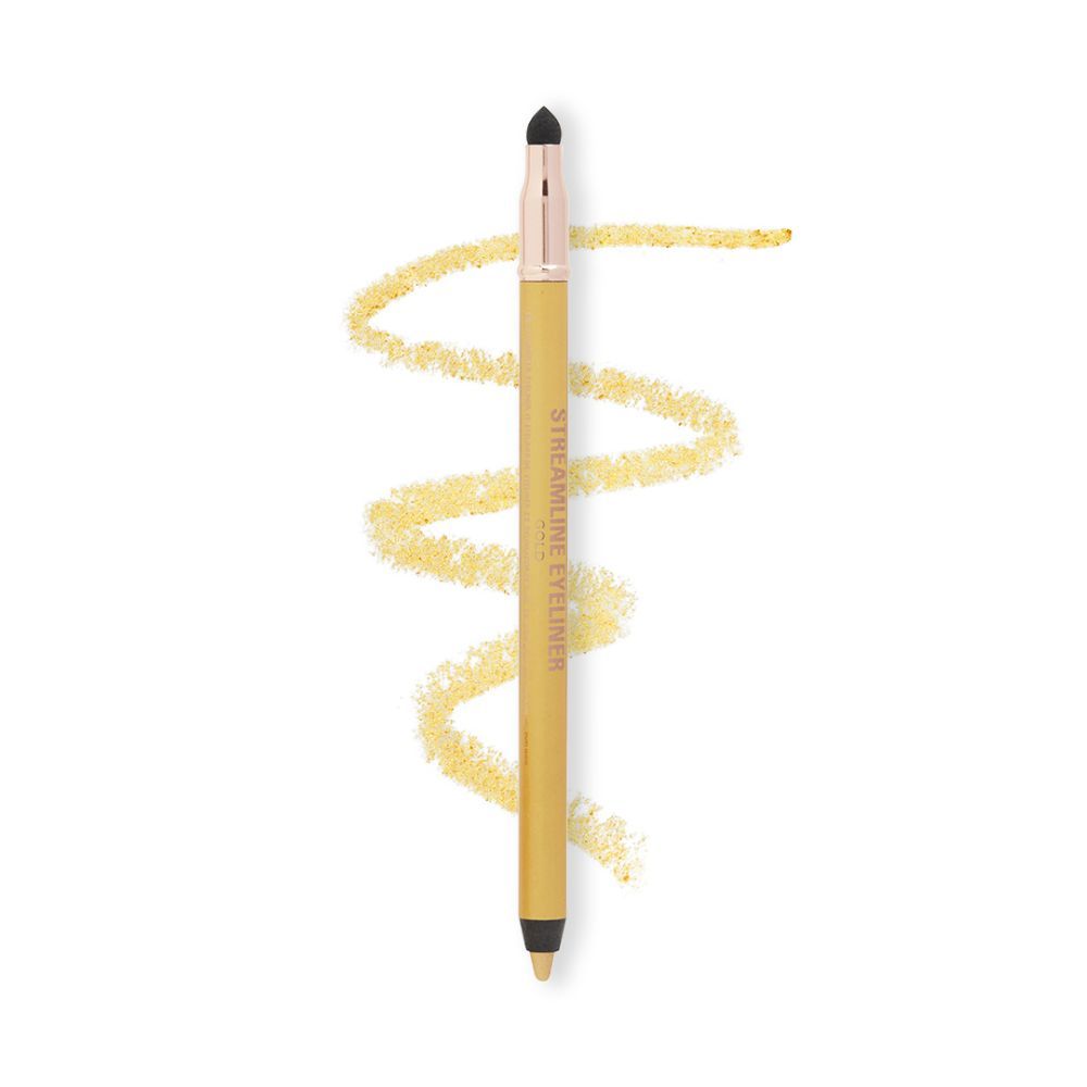 Streamline Waterline Eyeliner Pencil-Ultra Creamy Smudge Proof Smokey Looks - Gold