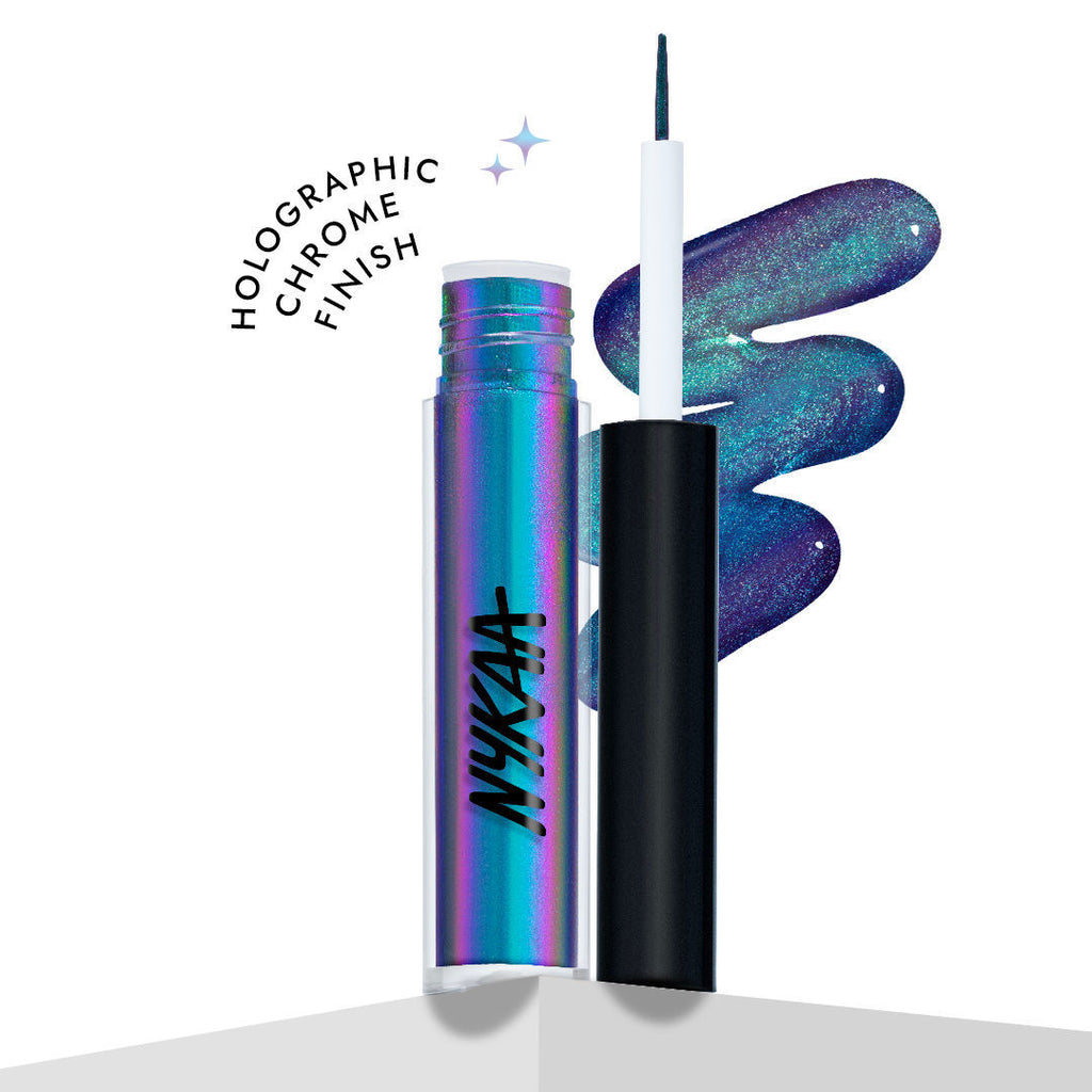 Stardust Dual Chrome Eyeliner with Holographic Finish - Cyber Baddie