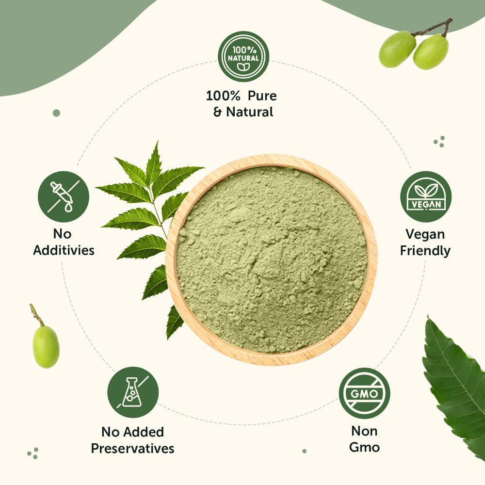 Neem Leaves Powder for Soft, Glowing and Healthy Skin with No Artificial Colour