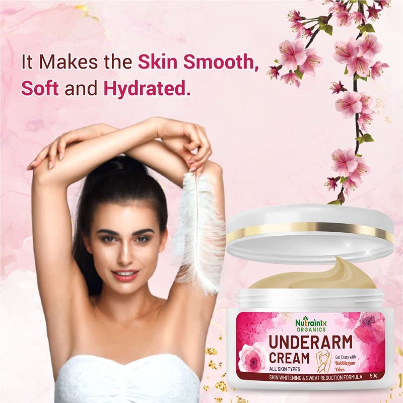 Organics Underarm Cream For All Skin Types Reduce Underarm Irritation