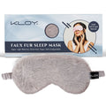 100% Faux Fur Sleep Eye Mask - Grey