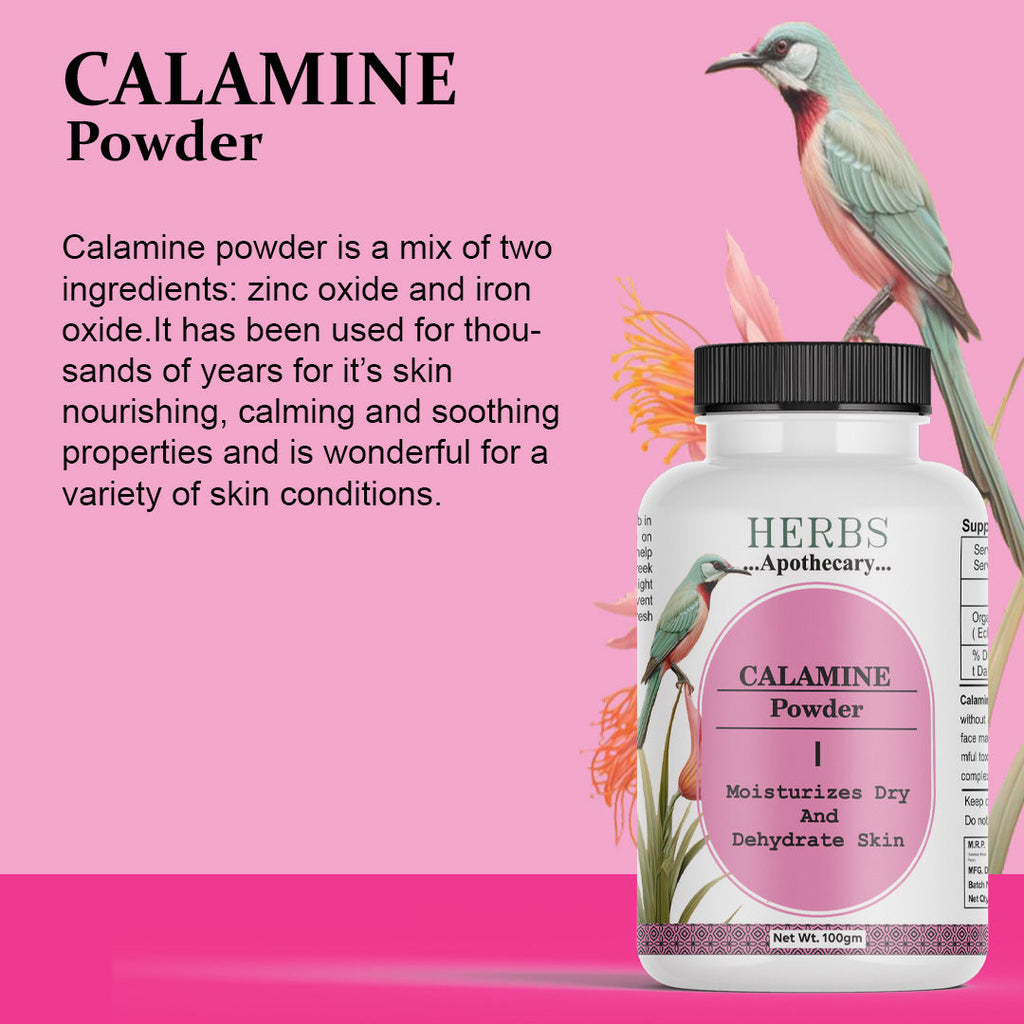 Herbs Apothecary Calamine Powder for Moisturize Dry And Dehydrate Skin
