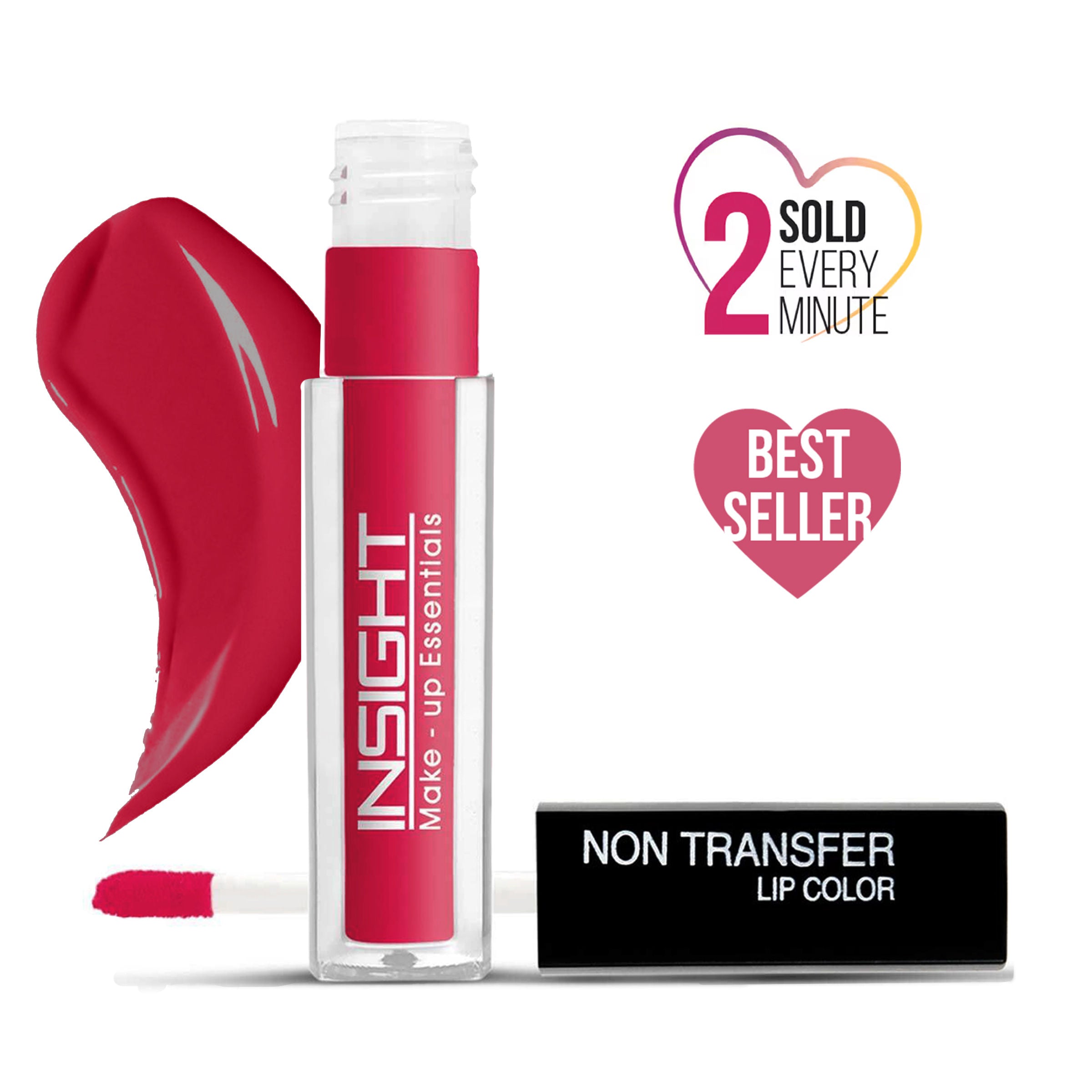 Non-Transfer Lip Color, 12hr Long Lasting Matte Lips, Moisturizing & Light Weight - Pink Play