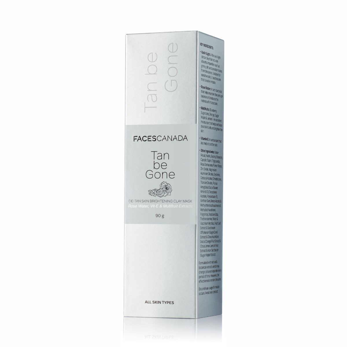 Tan Be Gone De Tan Skin Brightening Clay Mask