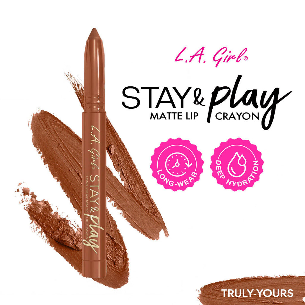 Stay & Play Matte Lip Crayon - Truly Yours