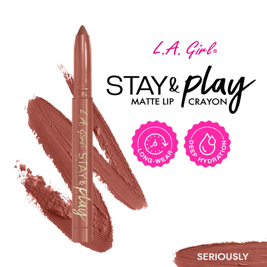 Stay & Play Matte Lip Crayon - Seriously