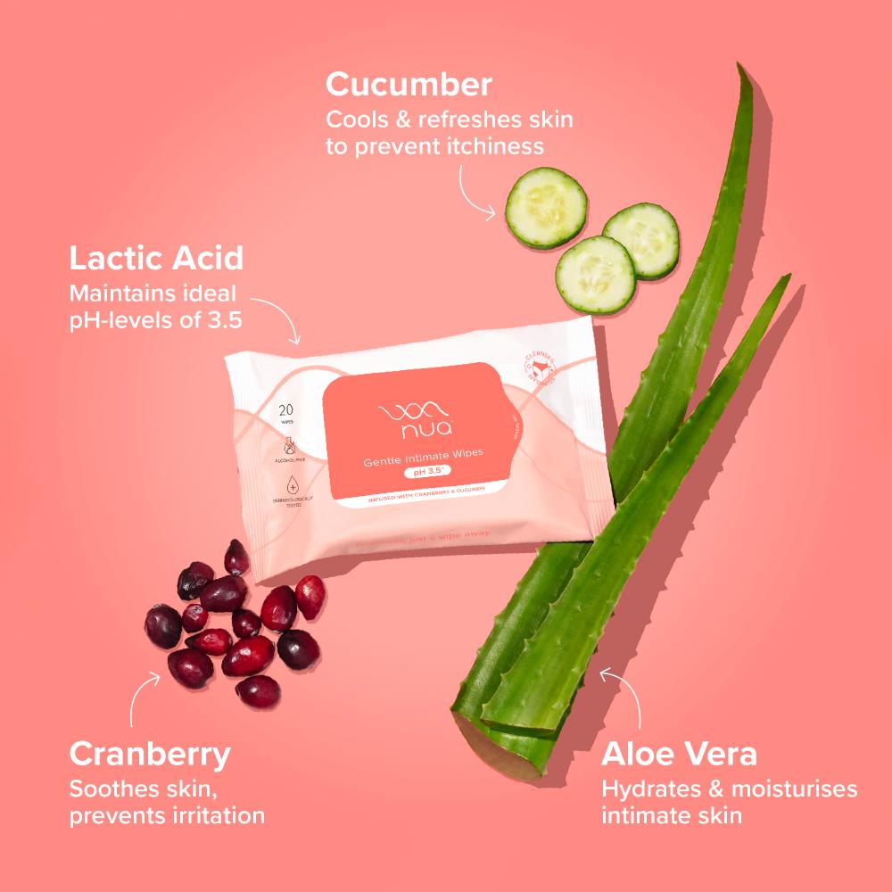 Gentle Intimate Wipes pH 3.5 | 100% Biodegradable