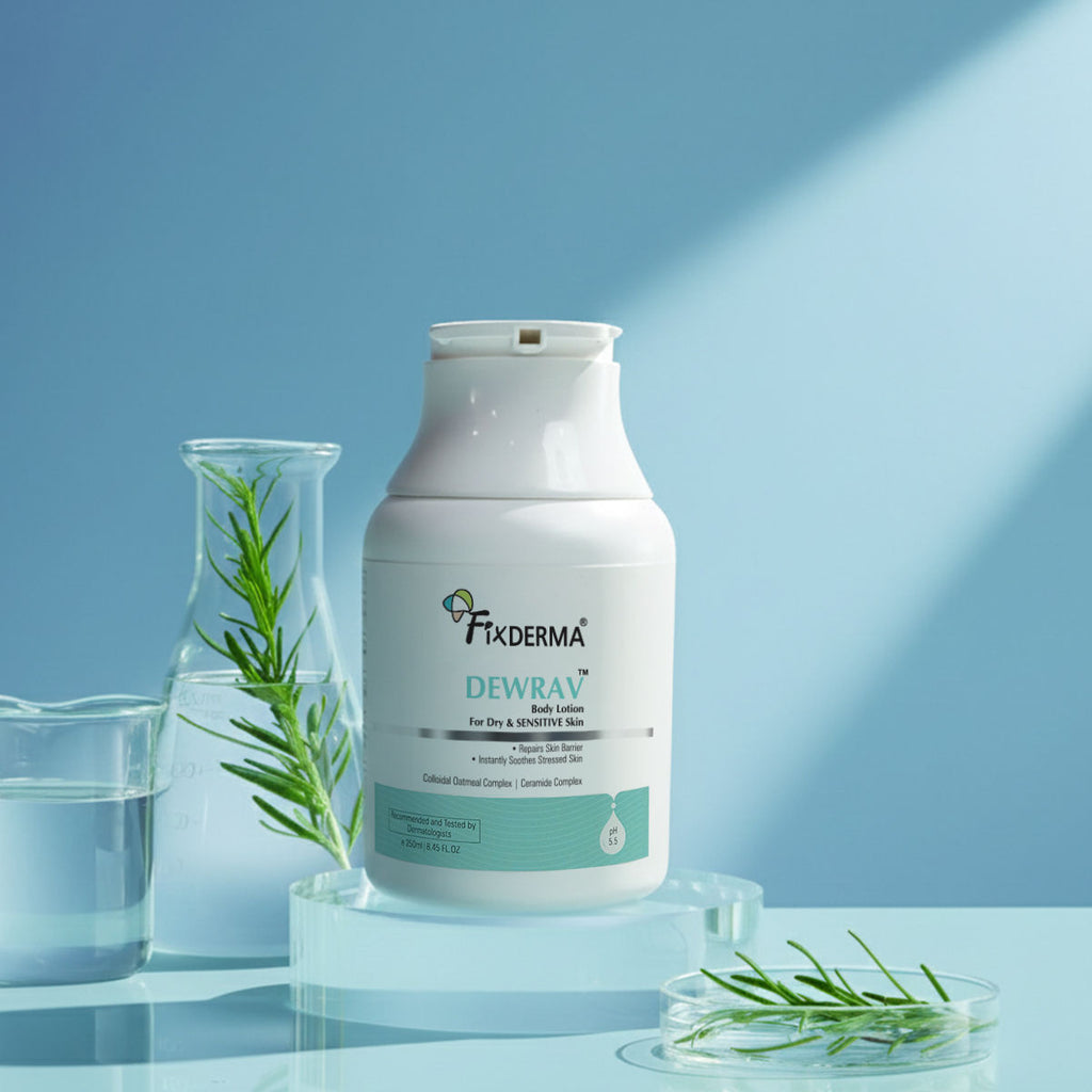 Dewrav Body Lotion For Dry & Sensitive Skin With Shea Butter & Ceramides Complex