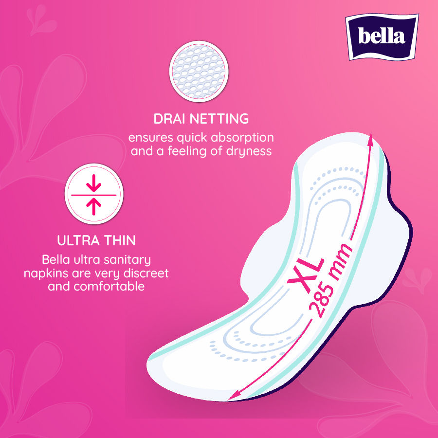 Ultra Thin Drai Sanitary Pads, Fast Absorbing, Breathable &Suitable For Heavy Flow (16 Pcs)