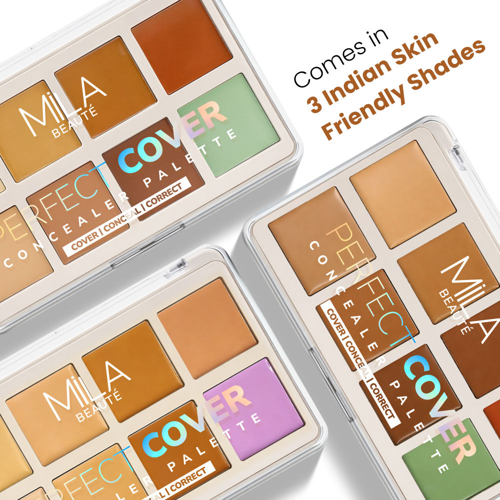 Perfect Cover Concealer Palette, 8 In 1 Conceal, Correct & Contour