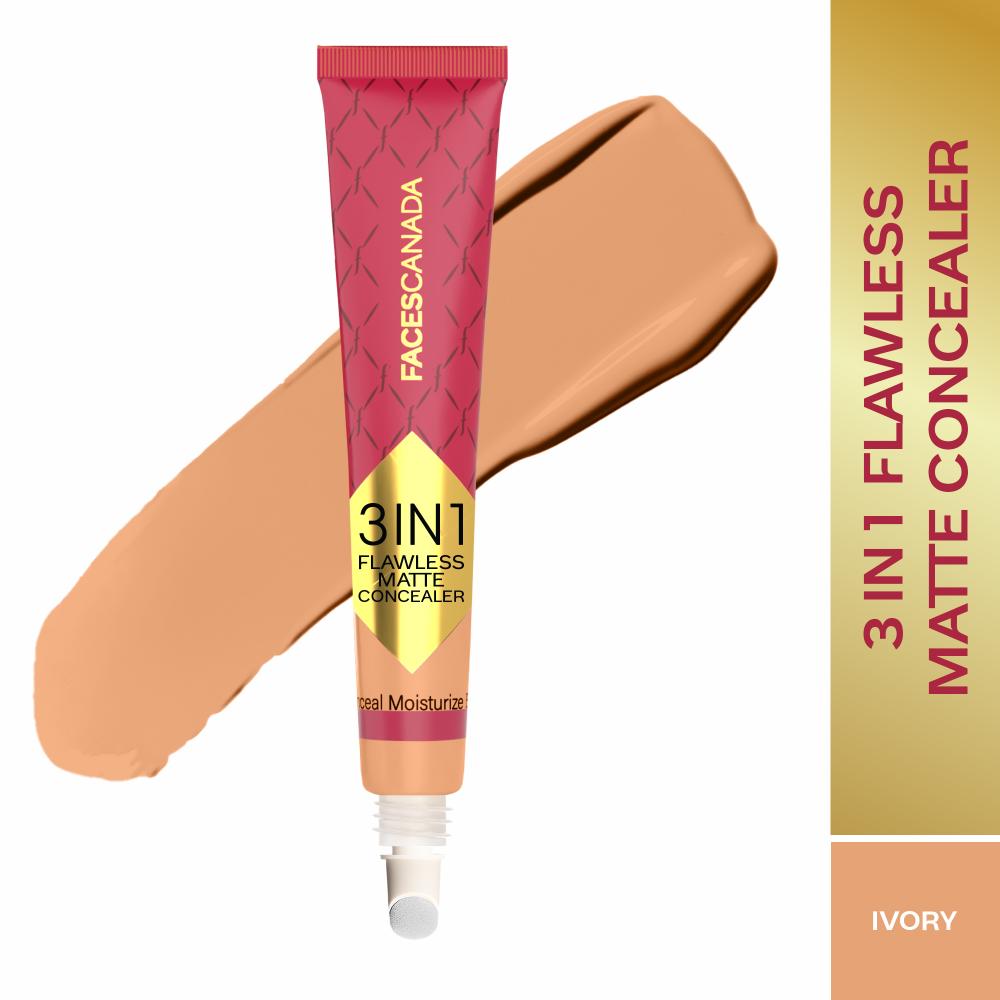 3 In 1 Flawless Matte Concealer - Ivory