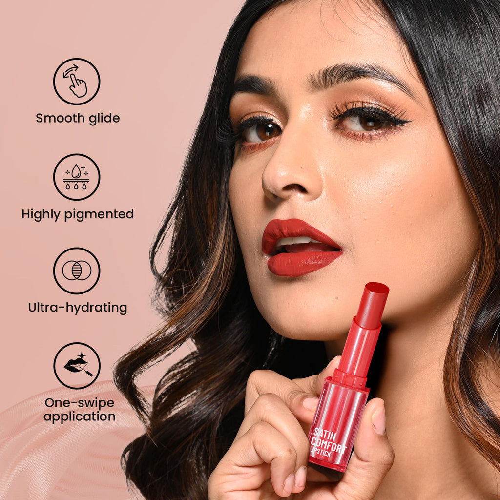 Satin Comfort Smooth Glide, Highly Pigmented , Ultra Hydrating Lipstick