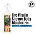 Velvet Spray Bergamot In-Shower Body Moisturizer, 100% Natural for Dry Skin